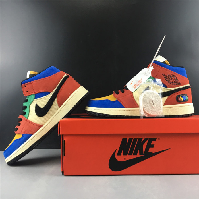air jordan 1 mid blue the great cu2805-100