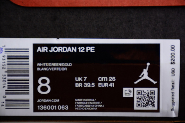 air jordan 12 green 136001-063