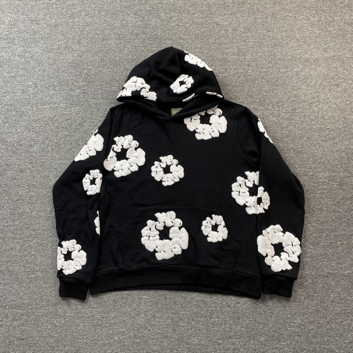 denim tears hoodie black dt01