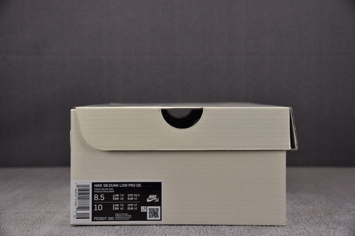 nike sb dunk low albino & preto fd2627-200