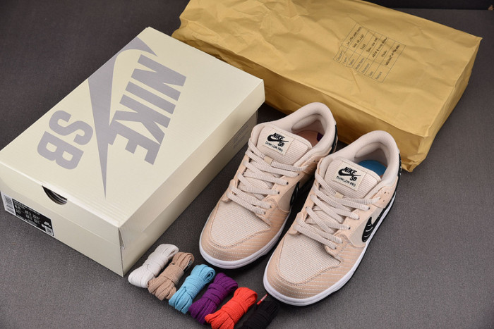 nike sb dunk low albino & preto fd2627-200