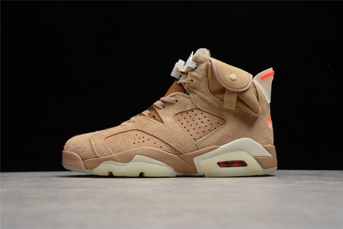 travis scott x air jordan 6 “british khaki ” dh0690-200