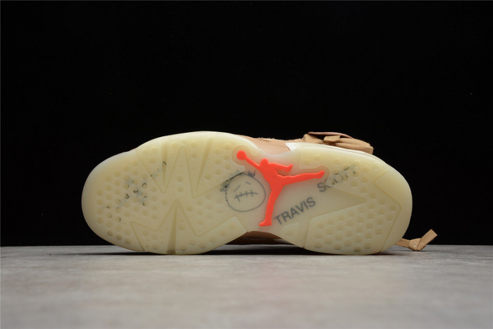 travis scott x air jordan 6 “british khaki ” dh0690-200