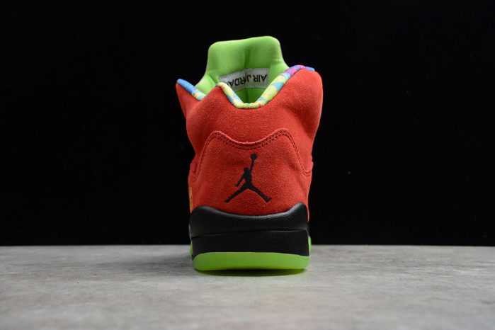 air jordan 5 raging bull 2021 red suede dd0587-600