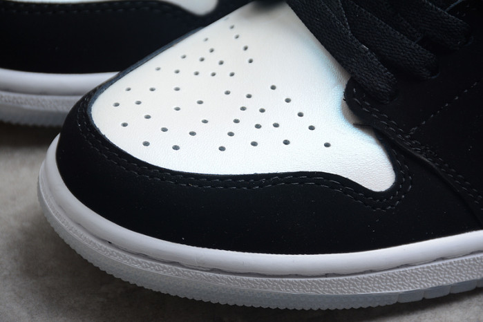 air jordan 1 mid white black diamond dh6933-100