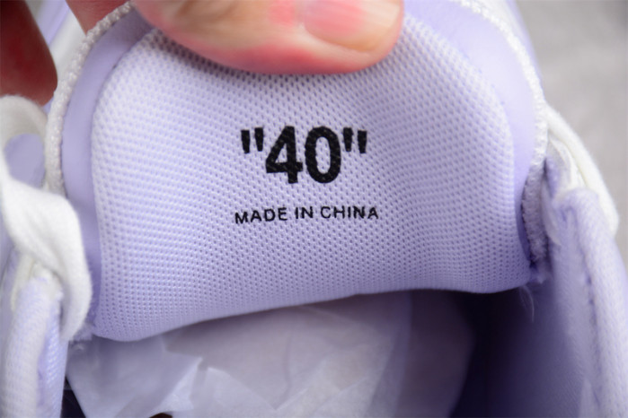 OW Out Of Office Calf Leather White Lilac OWIA259F22LEA0010136