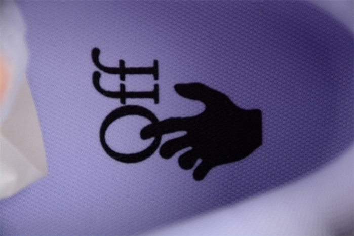 OW Out Of Office Calf Leather White Lilac OWIA259F22LEA0010136