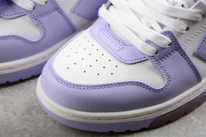 OW Out Of Office Calf Leather White Lilac OWIA259F22LEA0010136