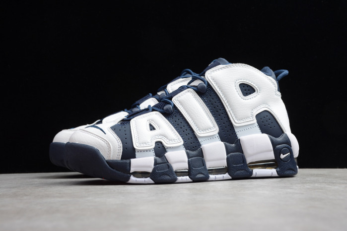 nike air more uptempo “olympic” white/midnight navy 414962-104