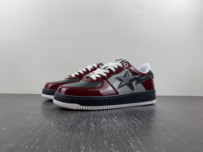 A Bathing Ape Bape Sta Nostalgic Burgundy Grey 1I80-191-006