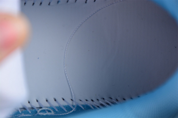 OFW OOO Low Out Of Office Calf Leather White Light Blue OMIA189S21LEA0010140