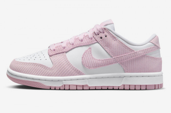 nike dunk low "pink corduroy" fn7167-100