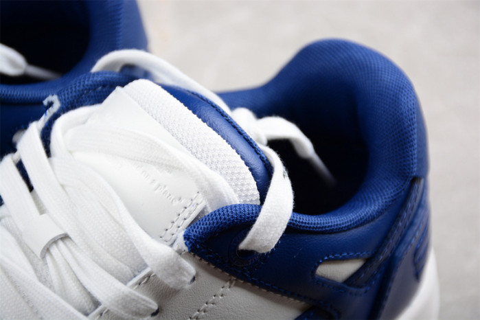 OW Out Of Office "OOO" Low Tops Dark Blue White OMIA189S22LEA0010142