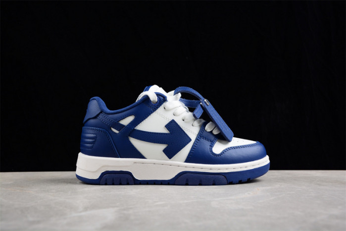 OW Out Of Office "OOO" Low Tops Dark Blue White OMIA189S22LEA0010142
