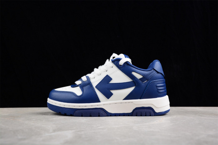 OW Out Of Office "OOO" Low Tops Dark Blue White OMIA189S22LEA0010142