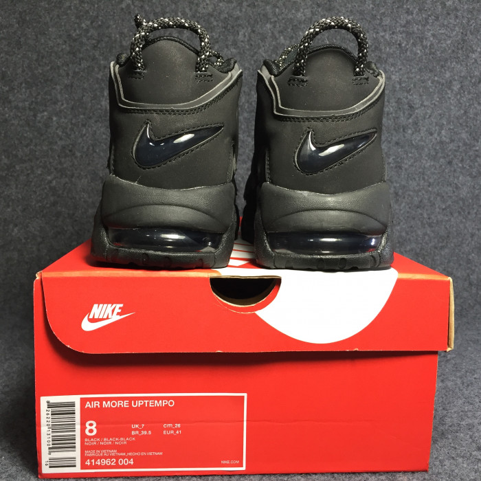 nike air more uptempo black white 414962-002