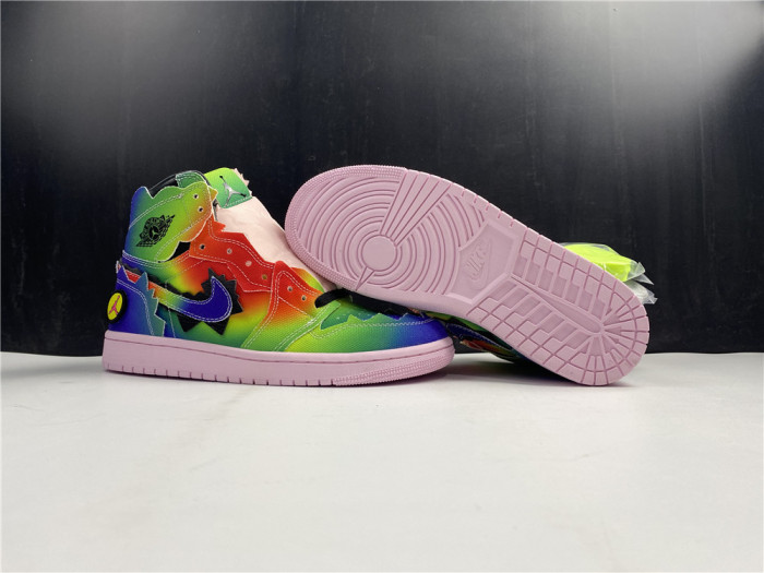air jordan 1 retro high og "j balvin" multi-color dc1786-125
