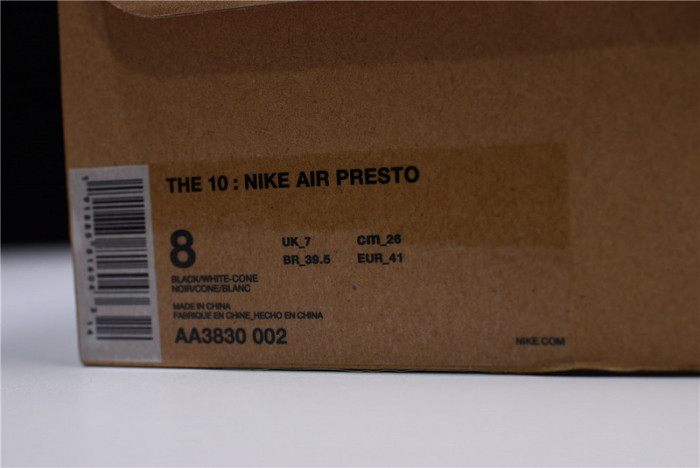 nike air presto black aa3830-002
