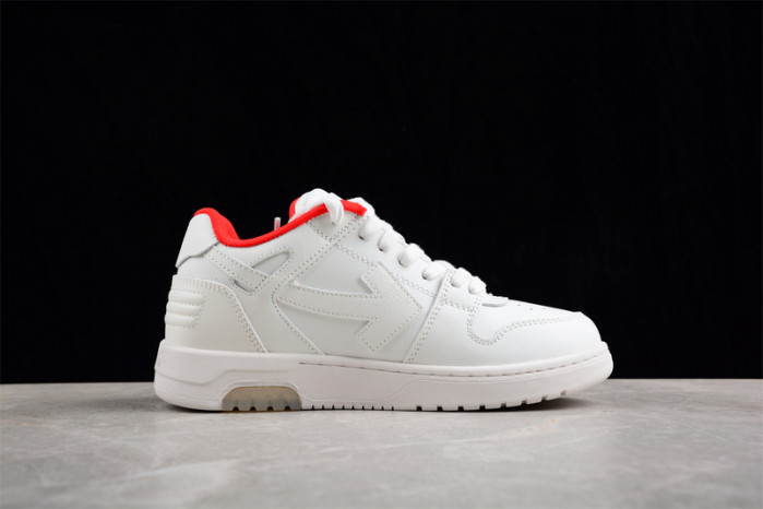 OW Out Of Office OOO Low Tops White Red OMIA189S23LEA0030125