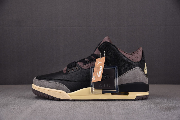 a ma maniere x air jordan 3 “black” fz4811-001