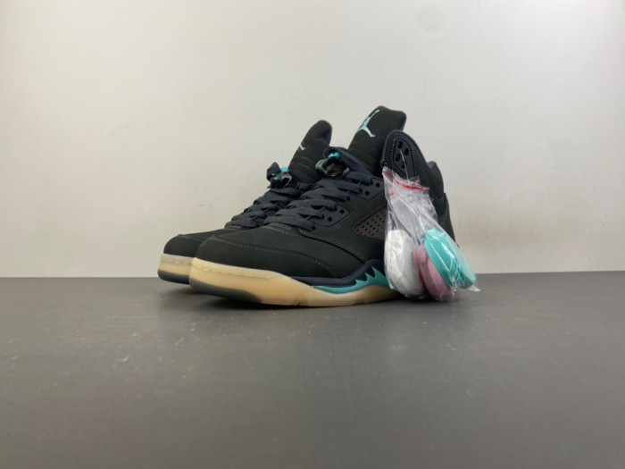 Air Jordan 5 Retro SoleFly Black Aurora Green IU0734-001