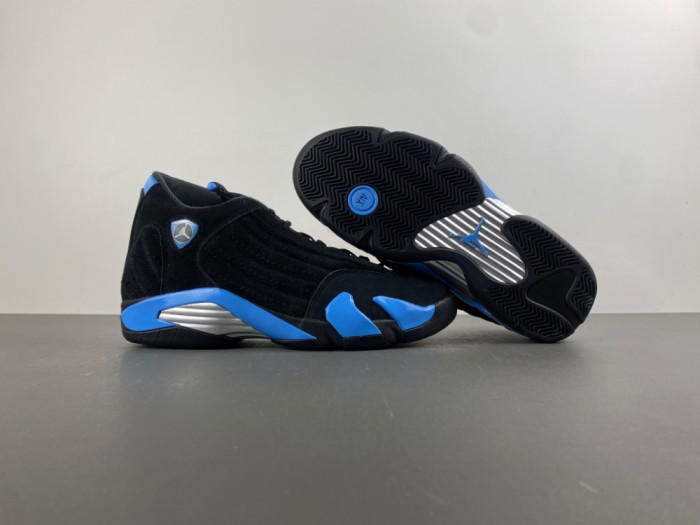 Air Jordan 14 “Black/University Blue” 487471-002
