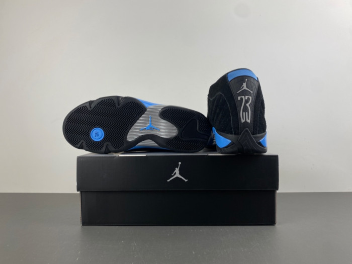 Air Jordan 14 “Black/University Blue” 487471-002