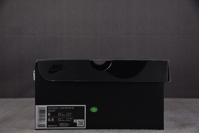 Nike Air Force 1 Low Retro SP BLACK Comme des Garçons Black IB9949-001