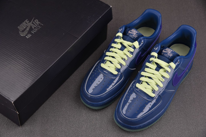 Nike Air Force 1 Low Patent Leather Mystic Navy Grape Ice IO4489-400