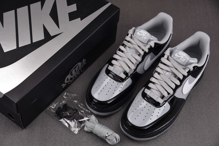 Nike Air Force 1 Low Syna Central Cee Black White Smoke Grey IO9974-010