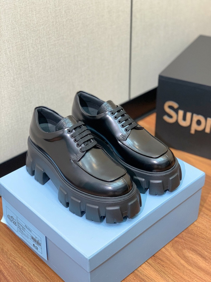 PRAD SNEAKER ( brushed leather )