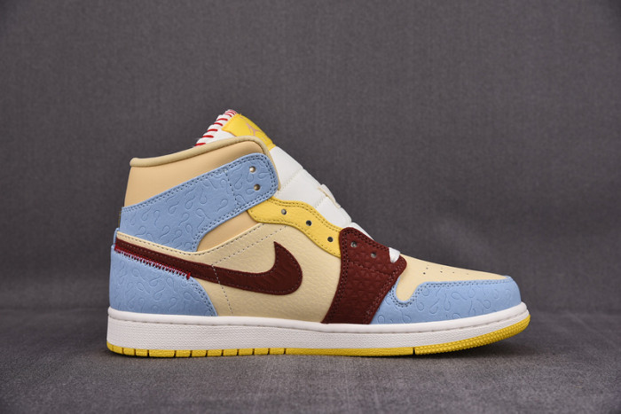 AIR JORDAN 1 MID SE FEARLESS Ma1s0n CHATEAU CU2803-200